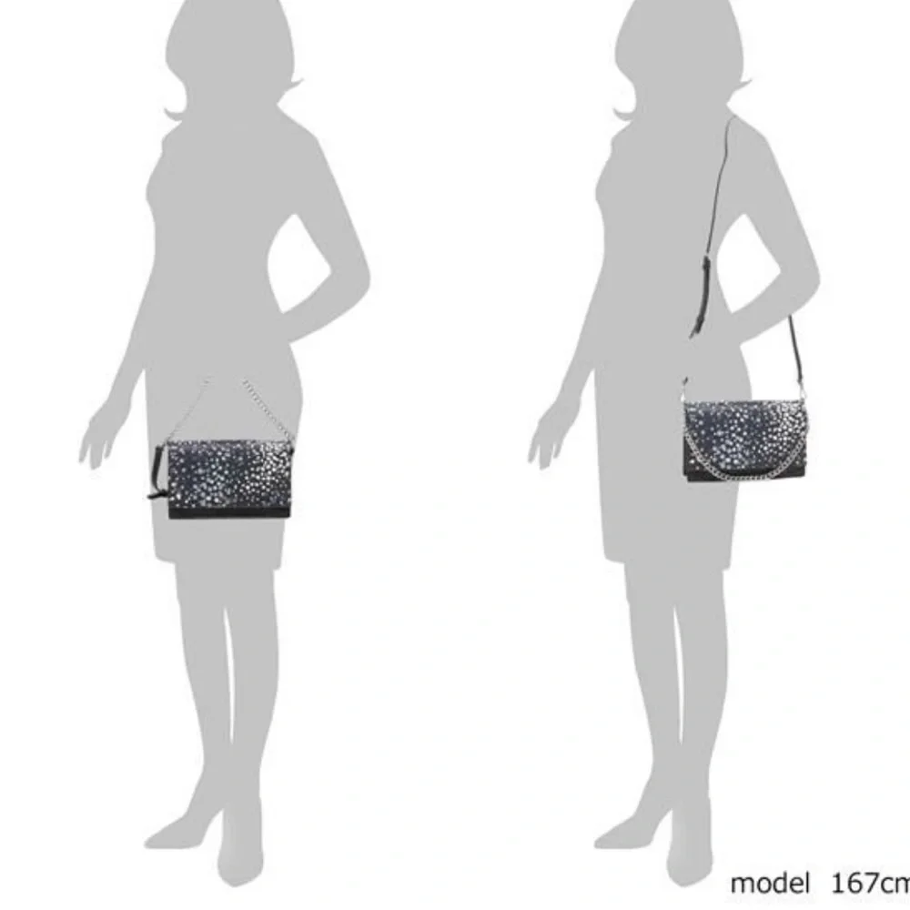 KATE SPADE CONVERTIBLE CROSSBODY CAMERON Saffiano Leather
Blue Dots
Black Body - Picture 11 of 15